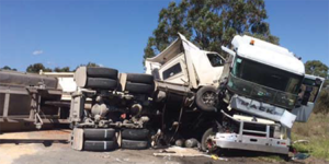 Truck crash WA