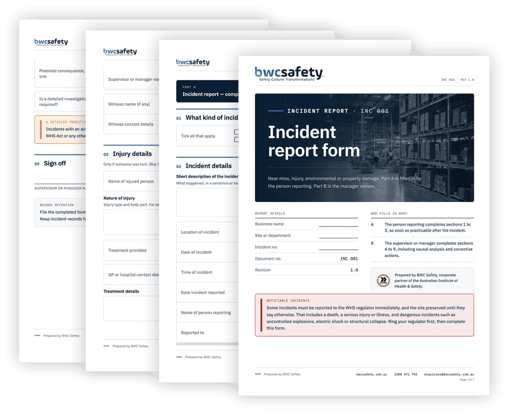 Incident Report Form Template